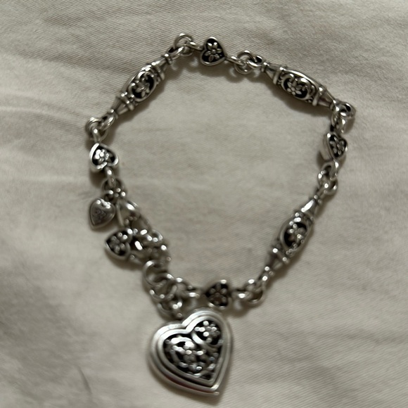 Brighton silver bracelet with heart pendant. - Picture 1 of 2